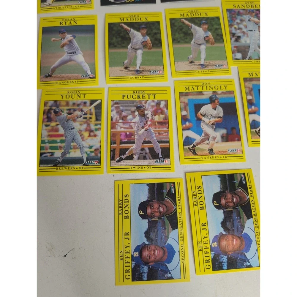 Mixed Lot Of 52 Gradable Baseball Cards 1991 Fleer Superstars Bo Jackson & More!